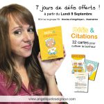 Lire la suite à propos de l’article Challenge Défis & Citations