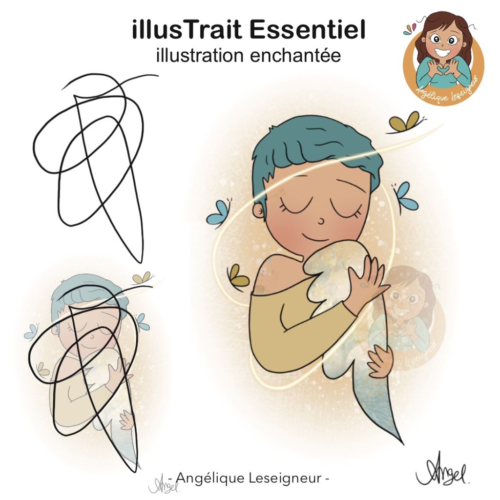 illustrait ame dessin intuitif Angélique Leseigneur art exposition Rouen