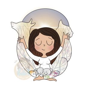 Logo mascotte illustration bien-être